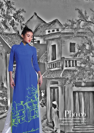 Vietnamese beauty reflected in traditional long dress - ảnh 1